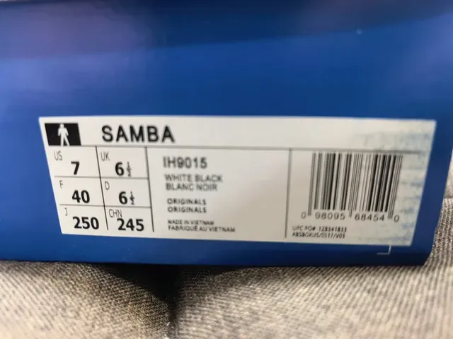 Adidas Samba OG Black Off-White Gum Lifestyle Sneakers 10