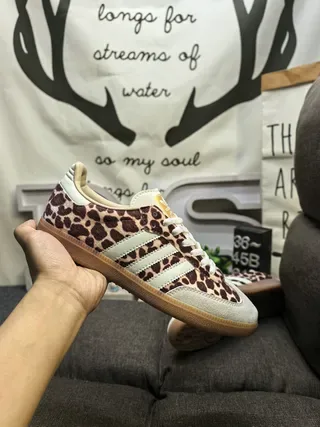 Adidas Samba OG Leopard-Print Suede Lifestyle Sneakers 5