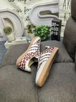 Adidas Samba OG Leopard-Print Suede Lifestyle Sneakers 6