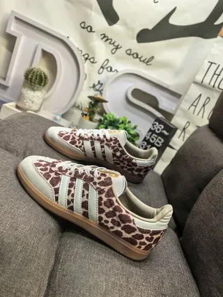 Adidas Samba OG Leopard-Print Suede Lifestyle Sneakers 7