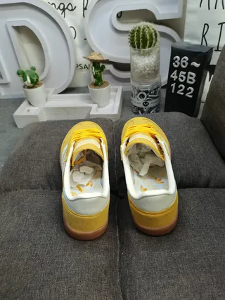 Adidas Samba OG Mustard Yellow White Lifestyle Sneakers 8