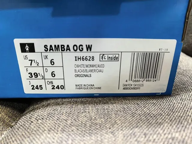 Adidas Samba OG Off-White and Black Lifestyle Sneakers 2