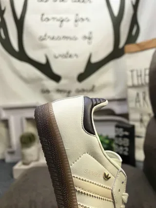 Adidas Samba OG Off-White and Black Lifestyle Sneakers 3
