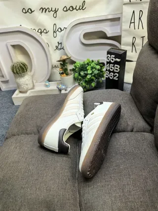 Adidas Samba OG Off-White and Black Lifestyle Sneakers 6