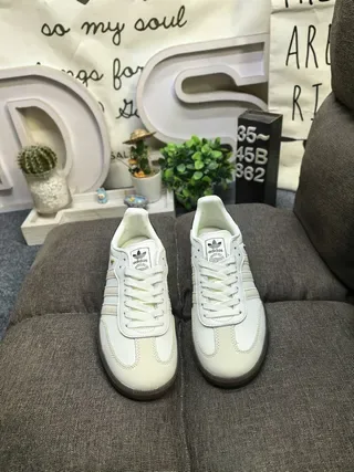 Adidas Samba OG Off-White and Black Lifestyle Sneakers 10