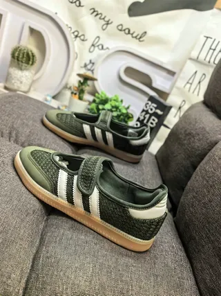 Adidas Samba OG Olive Green White Lifestyle Sneakers 7