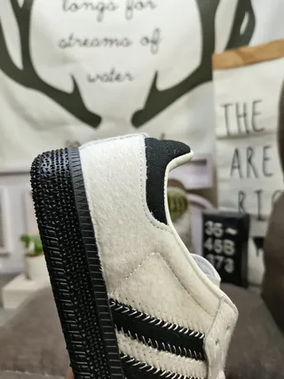 Adidas Samba OG White and Black Lifestyle Sneakers 4