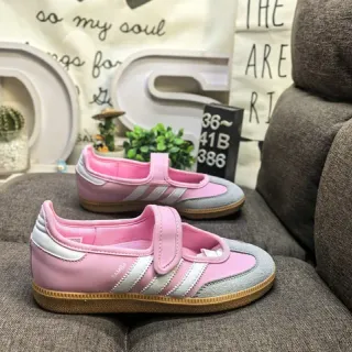Adidas Samba Pink and Gray Lifestyle Sneakers