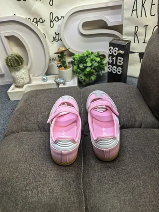 Adidas Samba Pink and Gray Lifestyle Sneakers 8