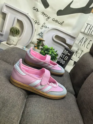Adidas Samba Pink and Gray Lifestyle Sneakers 9