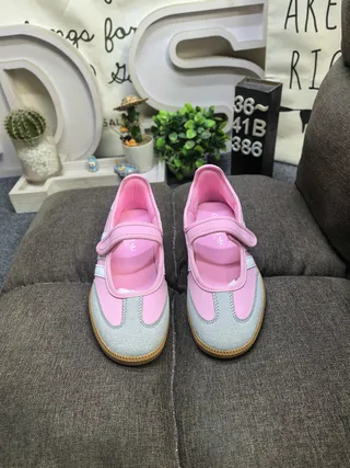 Adidas Samba Pink and Gray Lifestyle Sneakers 10