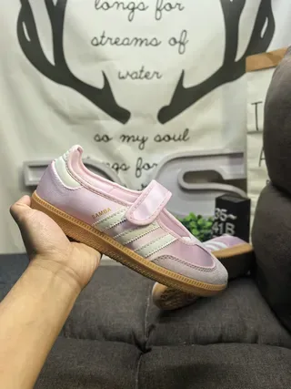 Adidas Samba Pink and Mint Green Lifestyle Sneakers 5