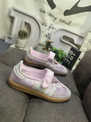 Adidas Samba Pink and Mint Green Lifestyle Sneakers 9