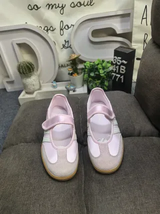 Adidas Samba Pink and Mint Green Lifestyle Sneakers 10