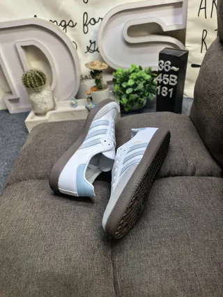 Adidas Samba White and Black Lifestyle Sneakers 6