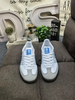 Adidas Samba White and Black Lifestyle Sneakers 10