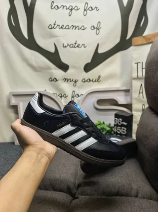 Adidas Samba White and Black Lifestyle Sneakers 15