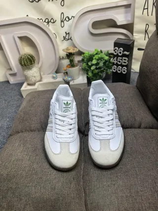 Adidas Samba White Black Gray Lifestyle Sneakers 20
