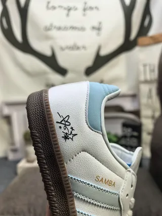 Adidas Samba White Black Gray Lifestyle Sneakers 23