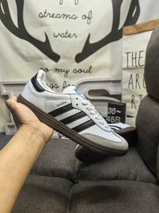 Adidas Samba White Black Gum Lifestyle Sneakers 5