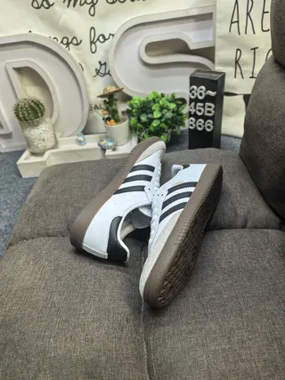 Adidas Samba White Black Gum Lifestyle Sneakers 6