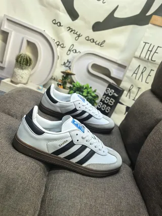 Adidas Samba White Black Gum Lifestyle Sneakers 9