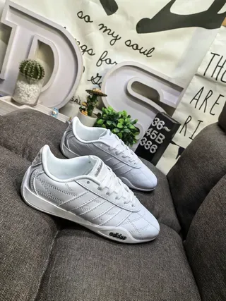 Adidas Samba White Black Quilted Upper Three-Stripe Side Paneling Lifestyle Sneakers 9