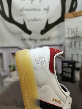 Adidas Samba White Black Red Gum Lifestyle Sneakers 3
