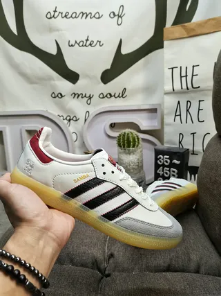 Adidas Samba White Black Red Gum Lifestyle Sneakers 5