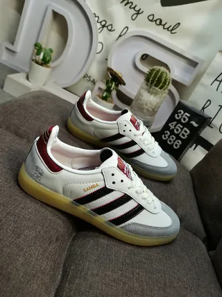 Adidas Samba White Black Red Gum Lifestyle Sneakers 9