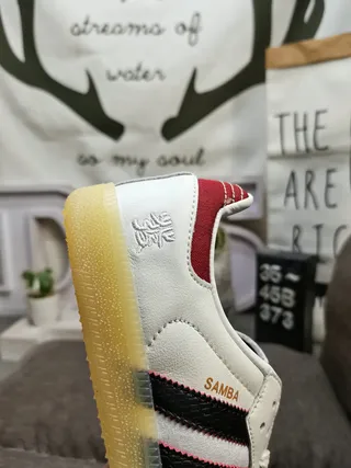 Adidas Samba White Black Red Gum Lifestyle Sneakers 3
