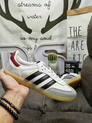Adidas Samba White Black Red Gum Lifestyle Sneakers 5