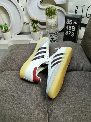 Adidas Samba White Black Red Gum Lifestyle Sneakers 6
