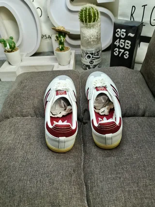 Adidas Samba White Black Red Gum Lifestyle Sneakers 8