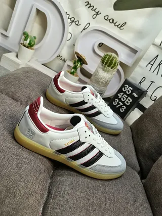 Adidas Samba White Black Red Gum Lifestyle Sneakers 9