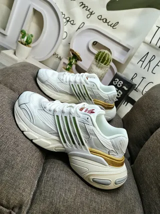 Adidas Chaussures Argent Noir Semelle Stratifiée Synthétique Cage Chunky 17