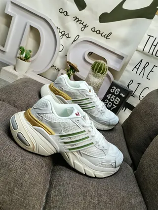Adidas Chaussures Argent Noir Semelle Stratifiée Synthétique Cage Chunky 19