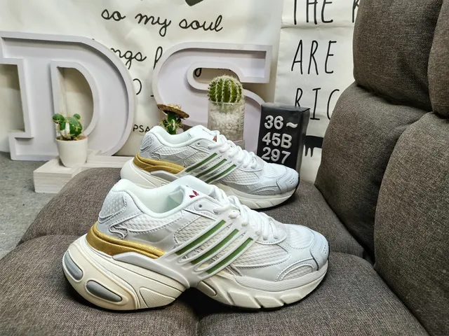 Adidas Chaussures Argent Noir Semelle Stratifiée Synthétique Cage Chunky 21