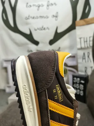 Adidas SL '72 Brown and Mustard Yellow Lifestyle Sneakers 3