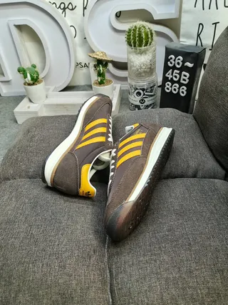 Adidas SL '72 Brown and Mustard Yellow Lifestyle Sneakers 6