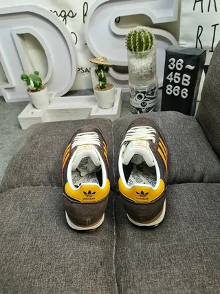 Adidas SL '72 Brown and Mustard Yellow Lifestyle Sneakers 8