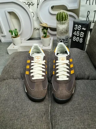 Adidas SL '72 Brown and Mustard Yellow Lifestyle Sneakers 10