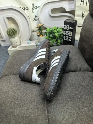 Adidas Spezial Brown and White Corduroy Lifestyle Sneakers 6