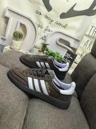 Adidas Spezial Brown and White Corduroy Lifestyle Sneakers 7