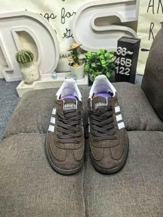 Adidas Spezial Brown and White Corduroy Lifestyle Sneakers 10
