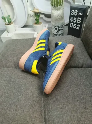 Adidas Spezial Navy and Yellow Suede Lifestyle Sneakers 6