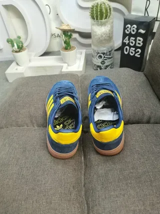 Adidas Spezial Navy and Yellow Suede Lifestyle Sneakers 8