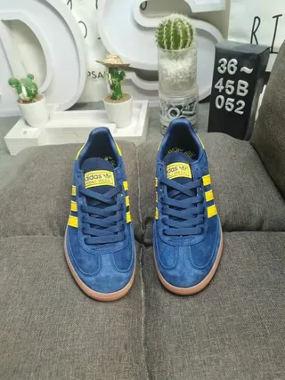 Adidas Spezial Navy and Yellow Suede Lifestyle Sneakers 10