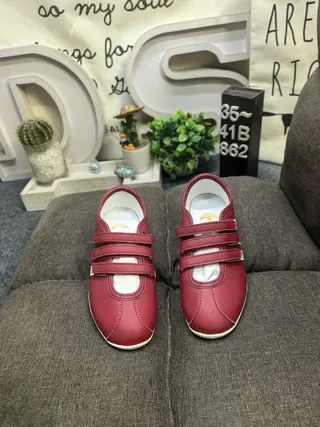 Adidas Spezial Red White Velcro Strap Closure Three-Stripe Side Panel Lifestyle Sneakers 10