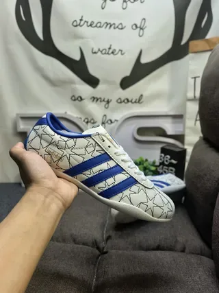 Adidas Spezial सफेद और नीला Star-Line लाइफस्टाइल स्नीकर्स 5